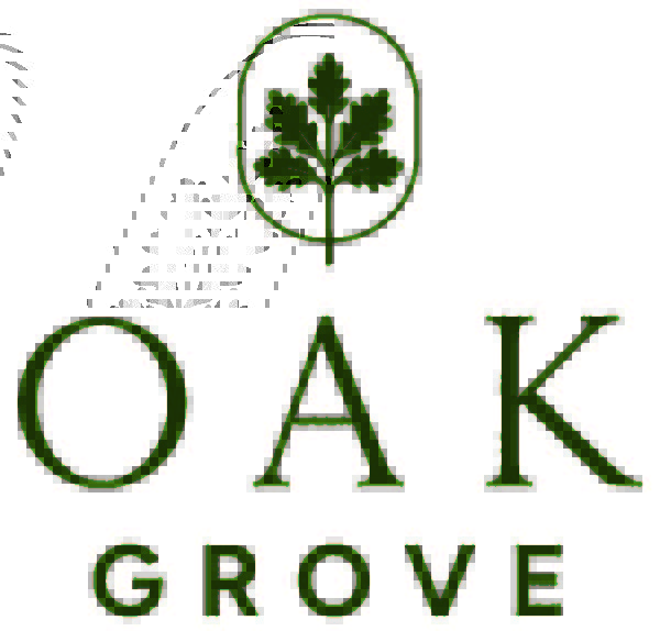 A logo with a tree and the words "Oak Grove" below it.